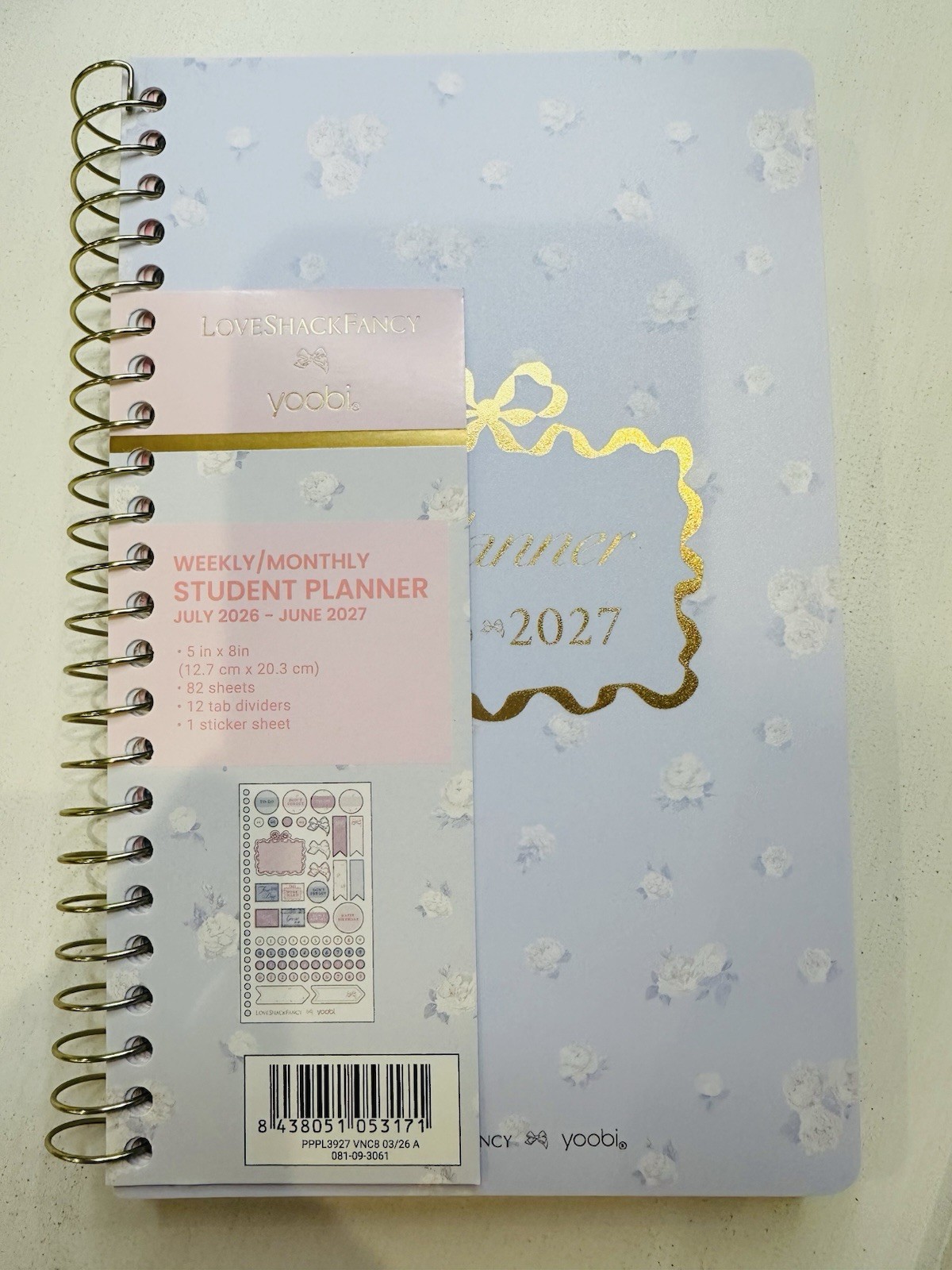 LoveShackFancy x Yoobi 19 Pc School Supply Mega Lot Pink Blue Floral NEW
