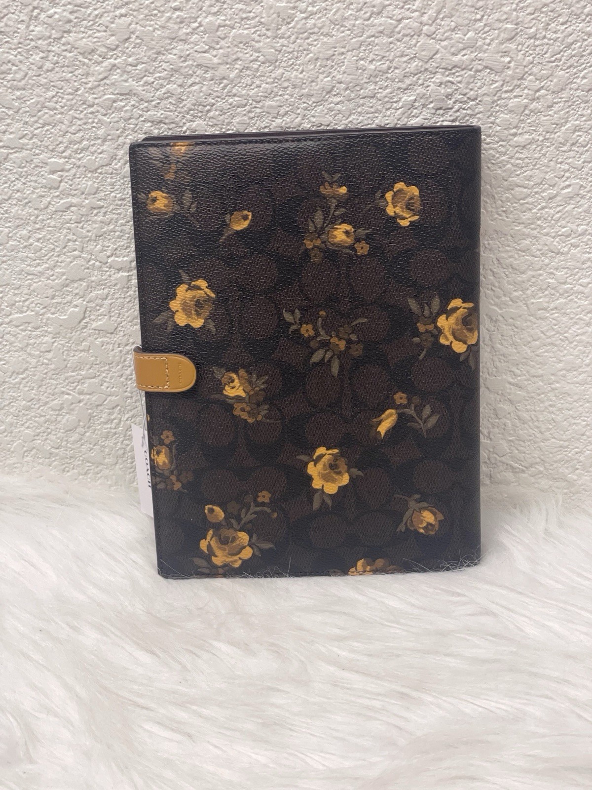 NWT Coach Notebook In Signature Canvas With Floral Print CCF40