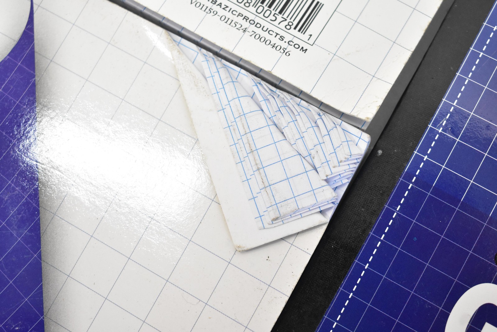 Bazic Reversible Graph Paper Pads Lot Of 9 Multi-Color 80 Sheets School