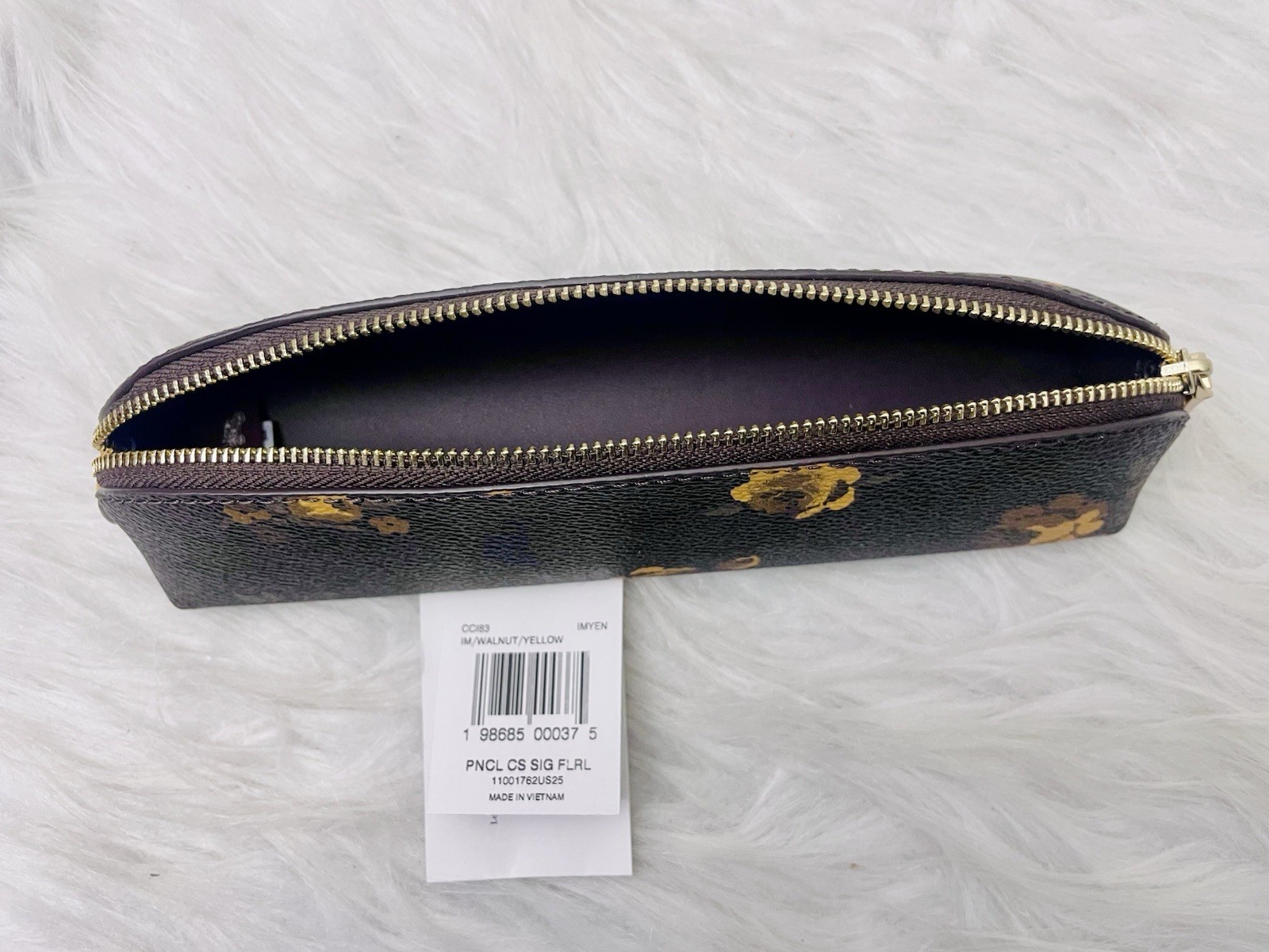 Bundle Set Coach Notebook With Floral Print CCF40 & Coach Pencil Case CCI83 NWT
