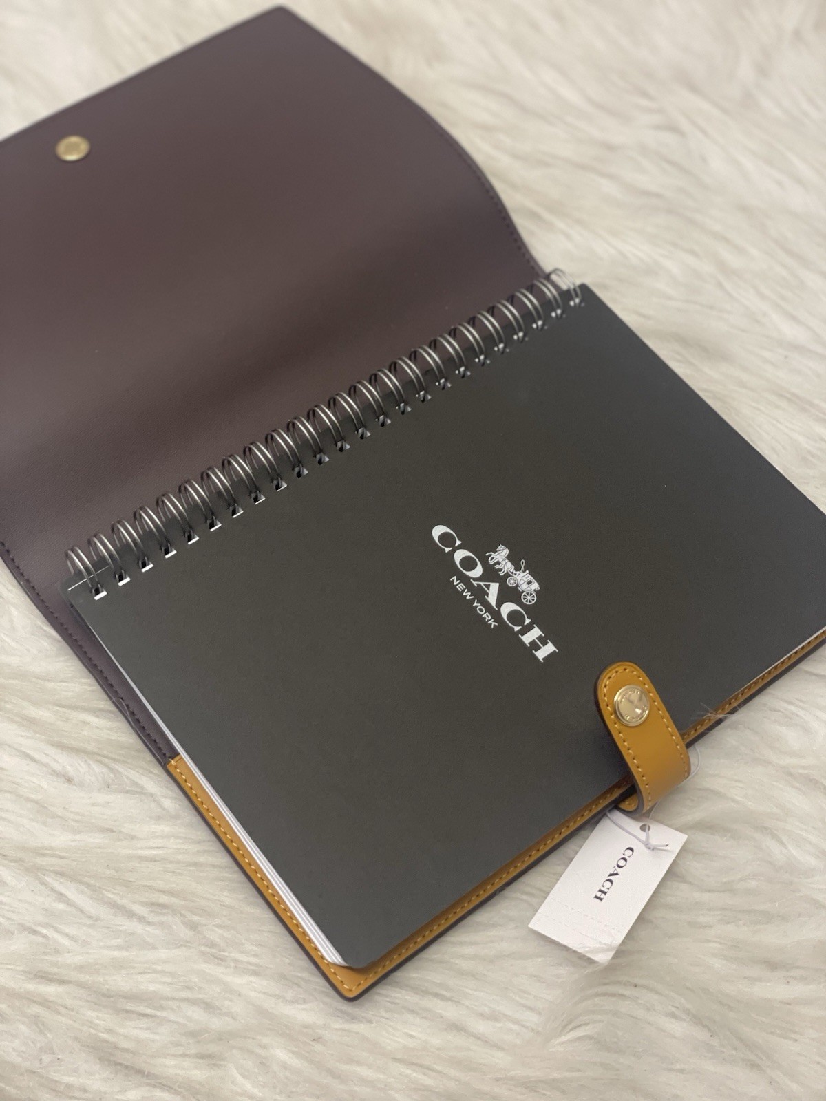 NWT Coach Notebook In Signature Canvas With Floral Print CCF40