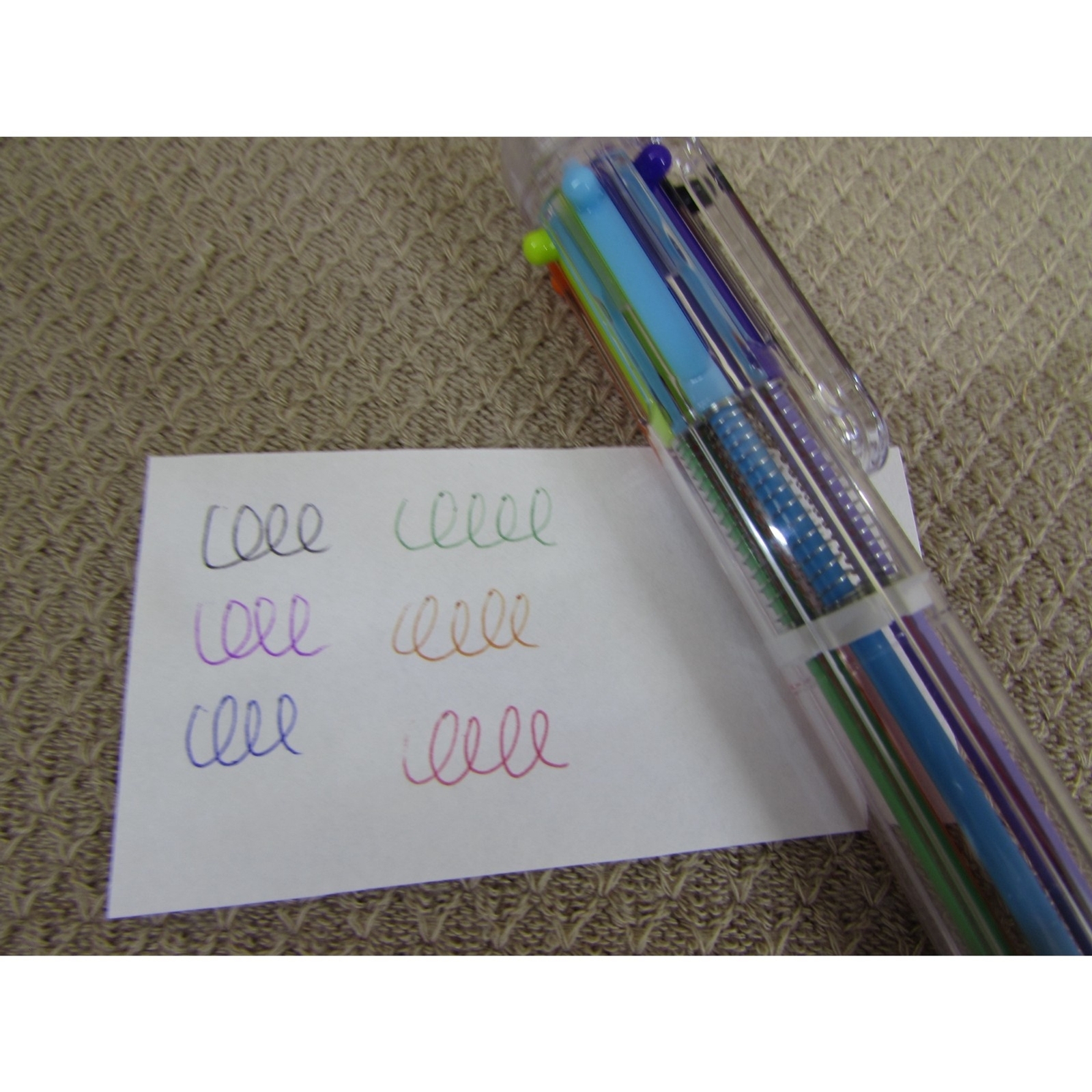 Multi Color 6 in 1 color Ballpoint Pen kids school office supplies