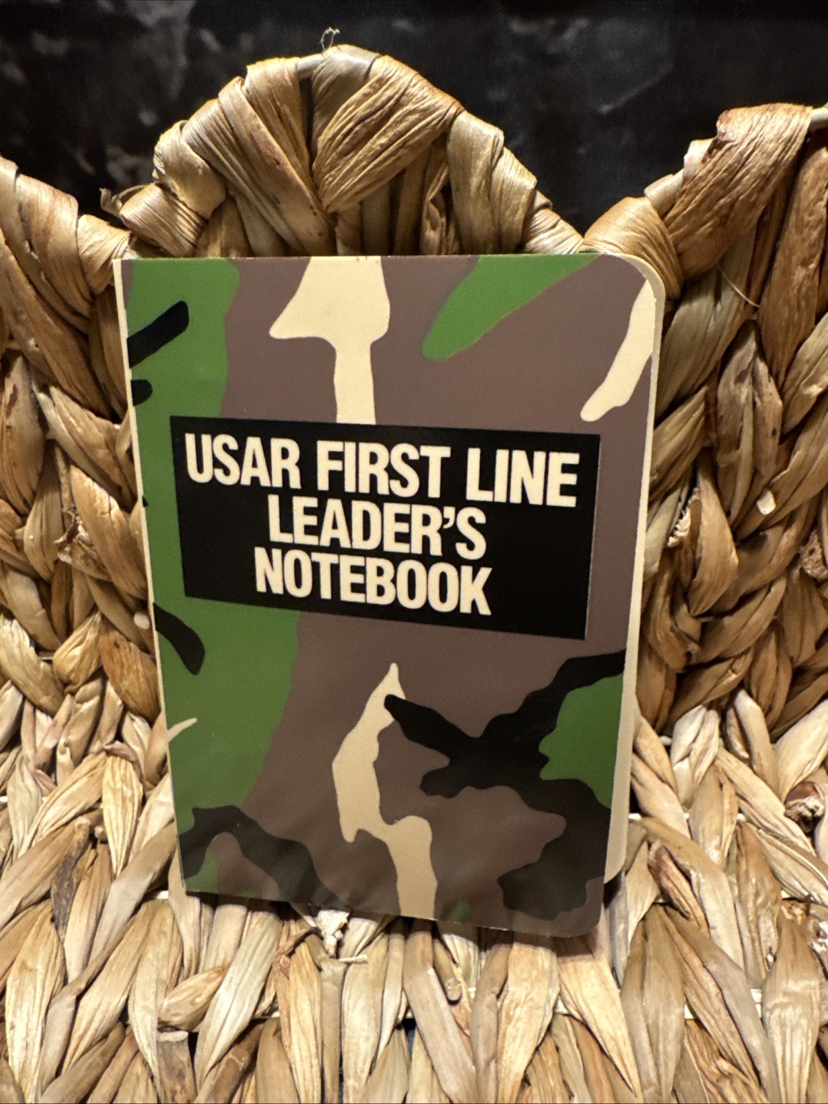 US United States Army Reserves First Line Leaders Notebook Camo NOS New Rare