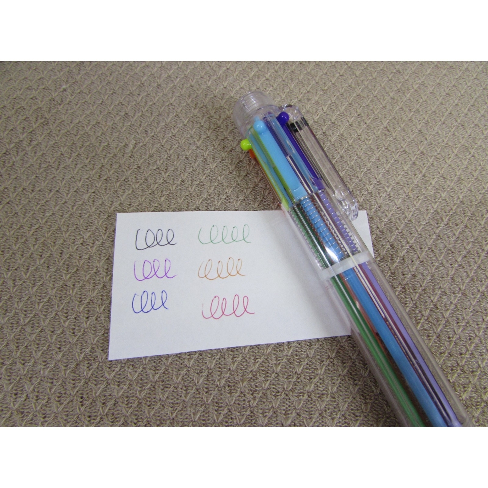 Multi Color 6 in 1 color Ballpoint Pen kids school office supplies
