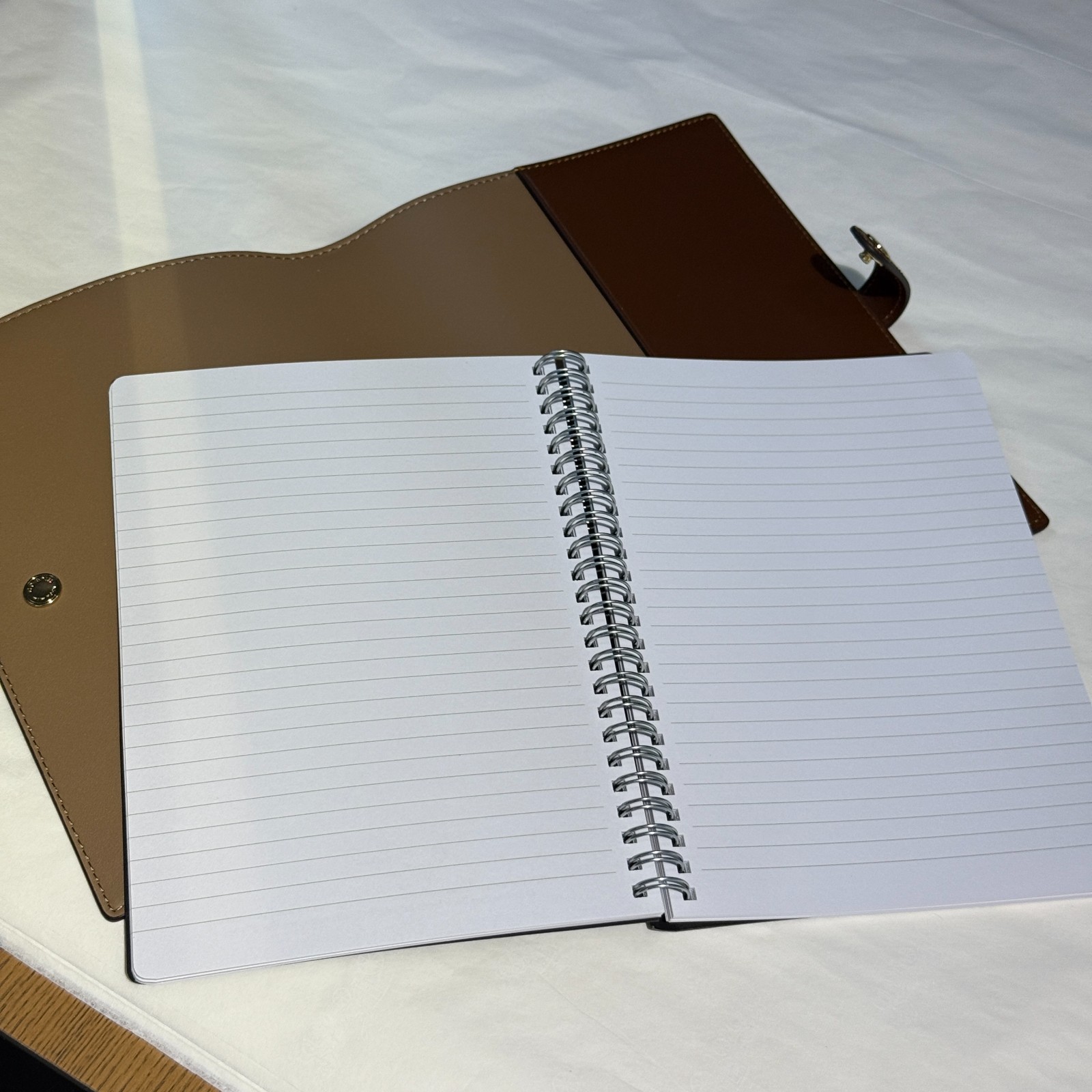 Coach Notebook In Signature Canvas CZ198 Gold/Tan/Brown