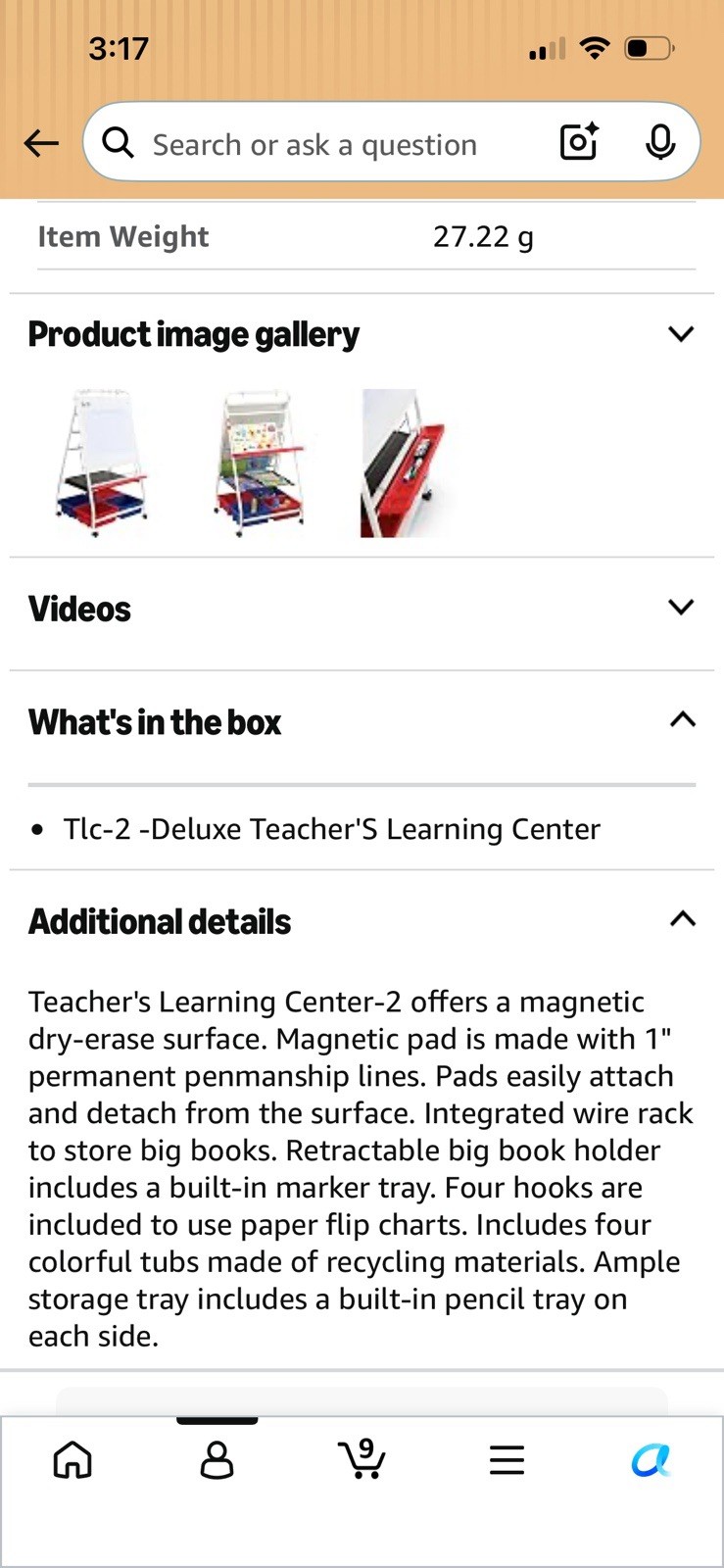 Teachers Learning Center Easel