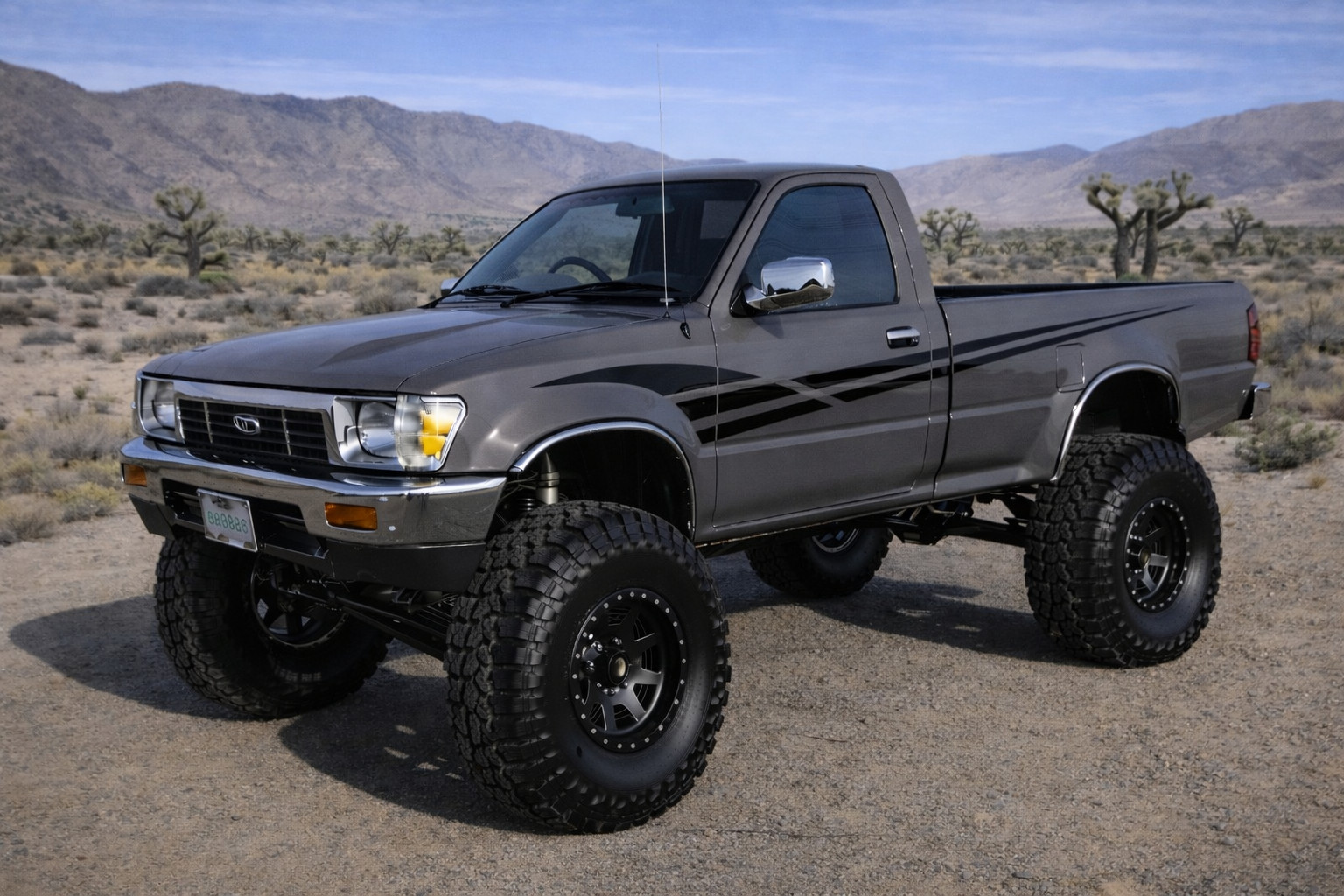 VINTAGE STYLE RETRO VINYL GRAPHICS/ Fit 89 /94 TOYOTA PICKUP REGULAR CAB