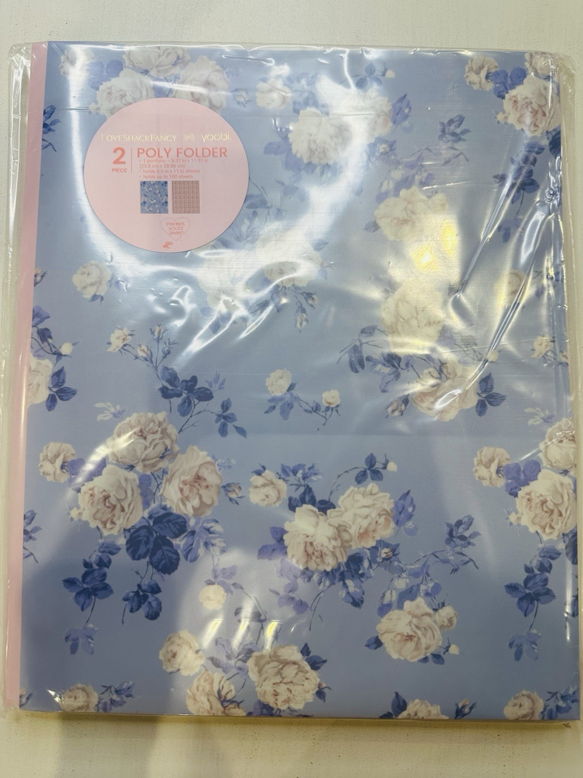 LoveShackFancy x Yoobi 19 Pc School Supply Mega Lot Pink Blue Floral NEW