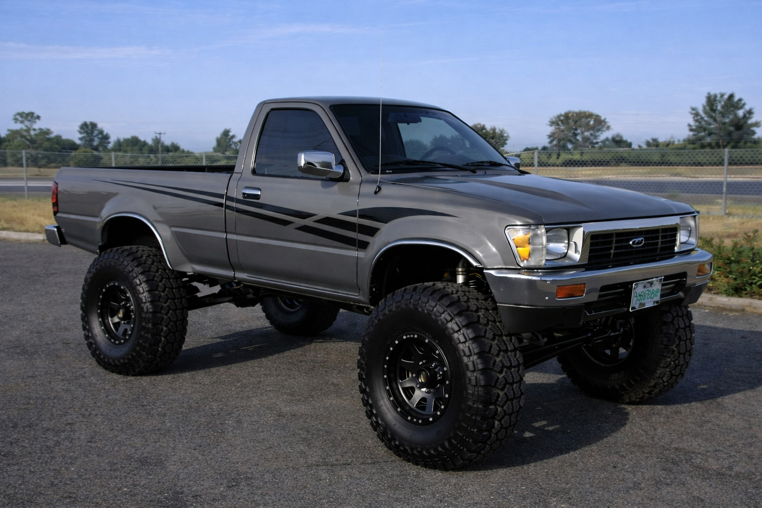 VINTAGE STYLE RETRO VINYL GRAPHICS/ Fit 89 /94 TOYOTA PICKUP REGULAR CAB