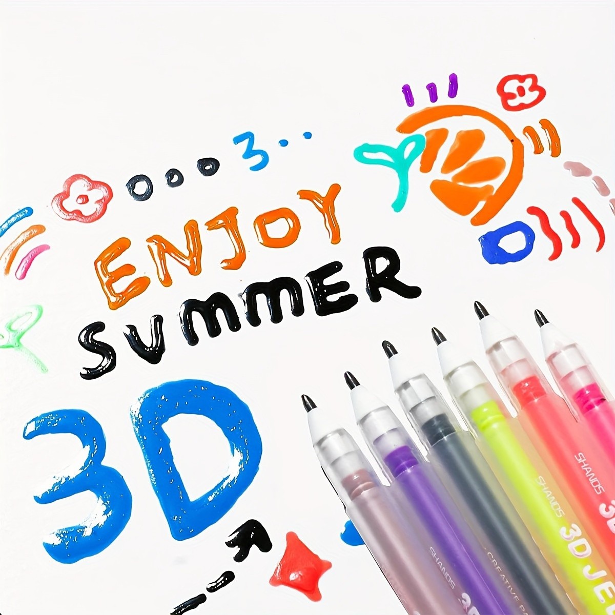 Multi-color Pen 12pcs Highlighter 12 Color Paint Pen Marker School Office Supply