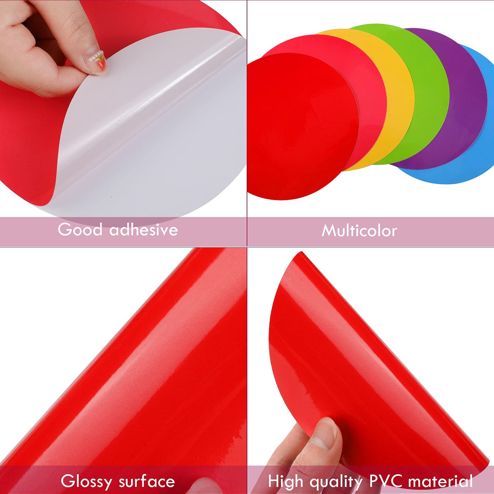 Colorful Adhesive Floor Markers, 30 Pcs 6 Inch, Classroom Decals, Bright Dots