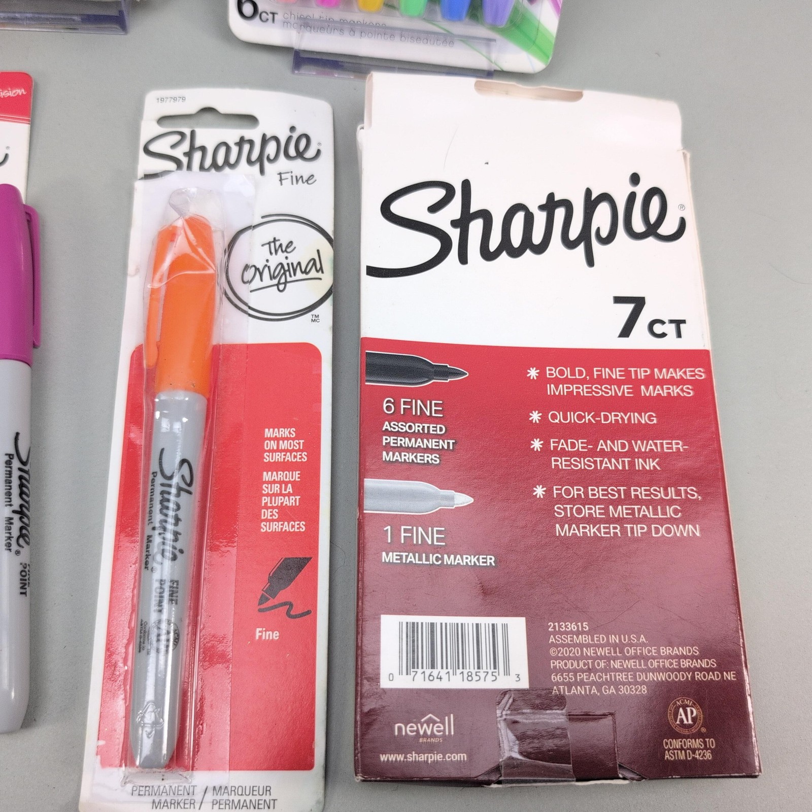 Sharpie Highlighter Permanent Marker Lot Multi-Color 8 Packs Assorted Set