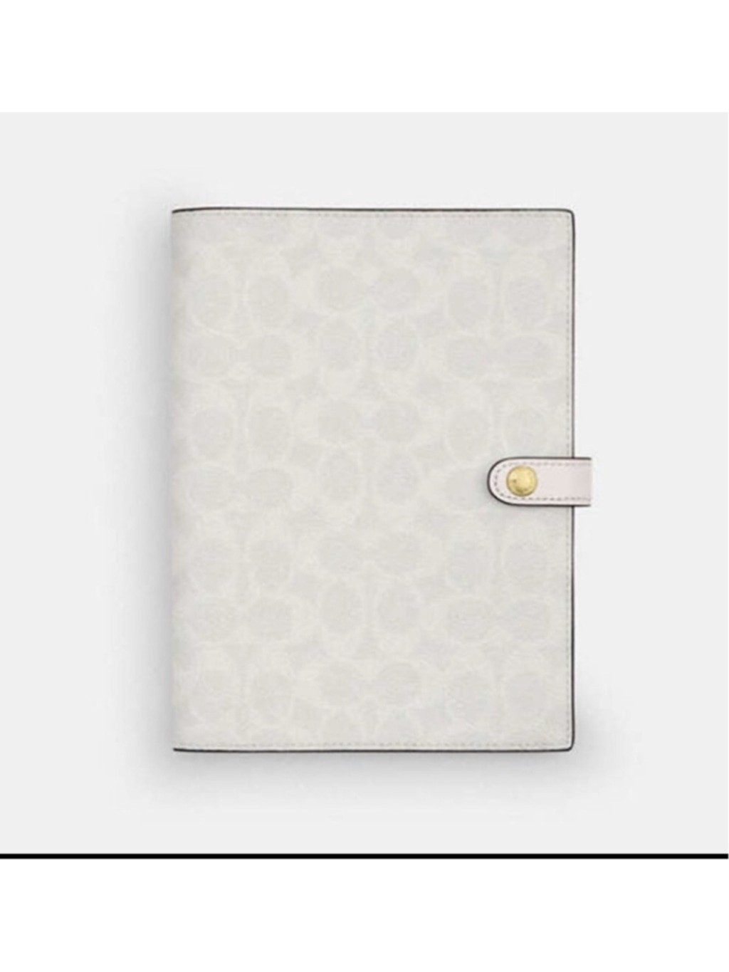 NEW Coach Notebook in White Signature Canvas CZ198 with planner NWT