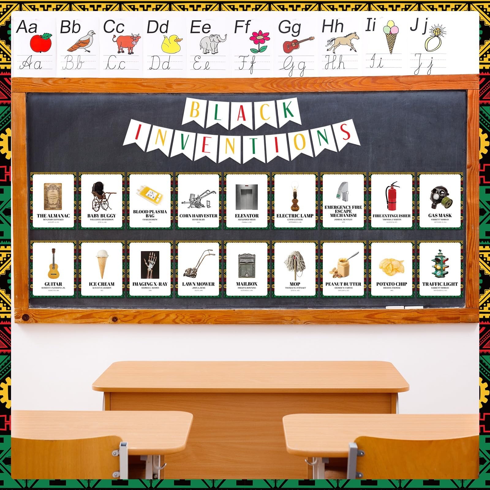 33 Pcs Black History Famous African American Inventions Poster History Famous…