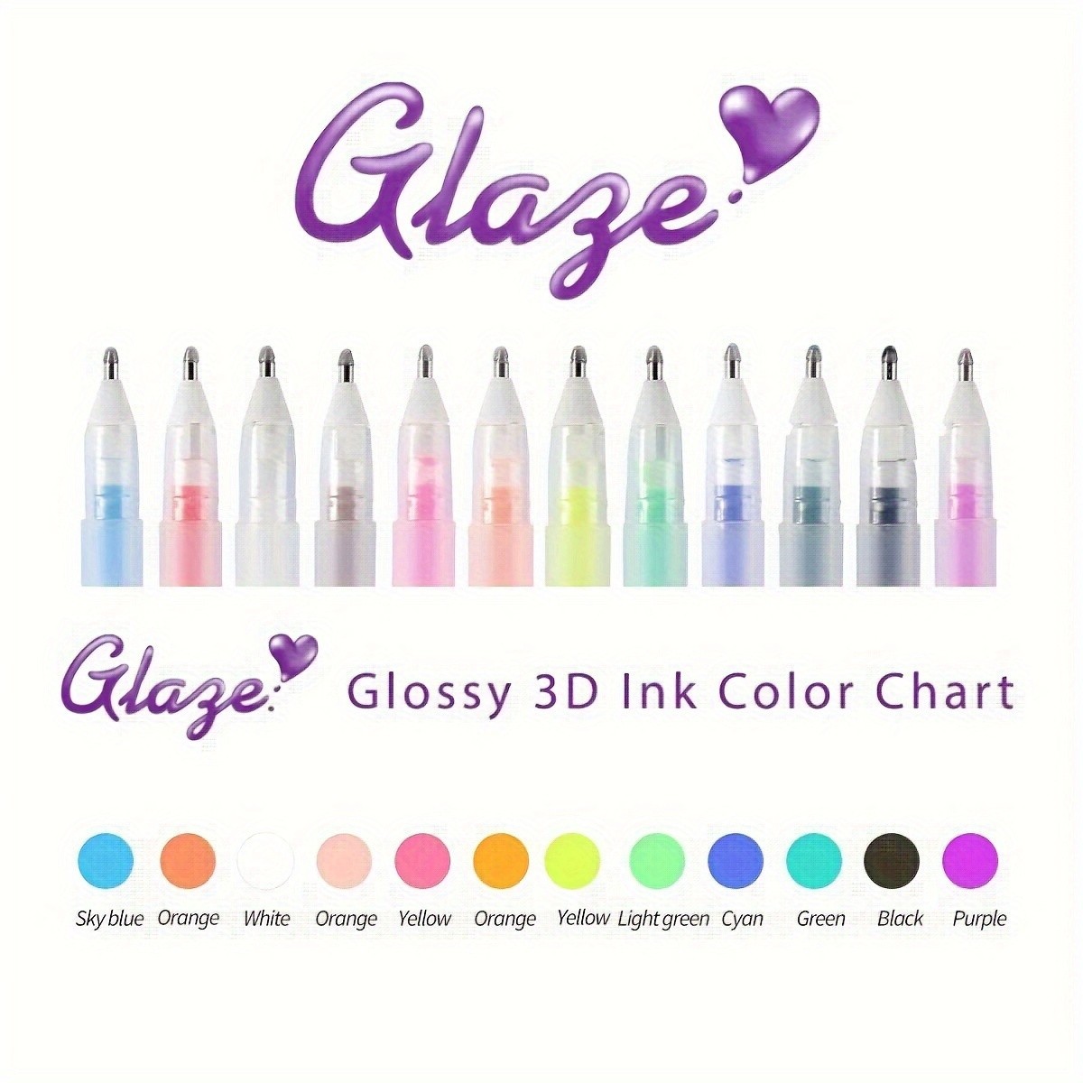 Multi-color Pen 12pcs Highlighter 12 Color Paint Pen Marker School Office Supply