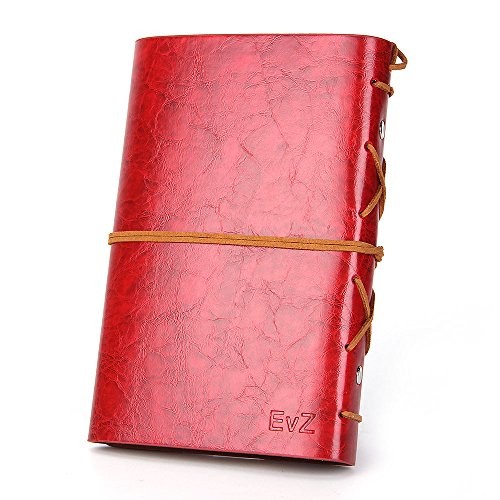 Leather Writing Journal Notebook, EvZ 7 Inches Vintage Nautical Spiral Blank