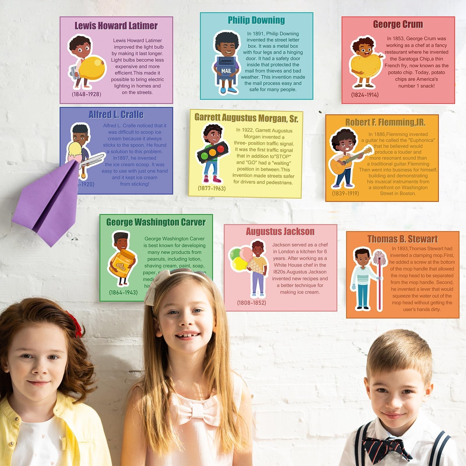 9 Pcs Black History Month Posters 8.5 »x11 » African American Inventions Post…