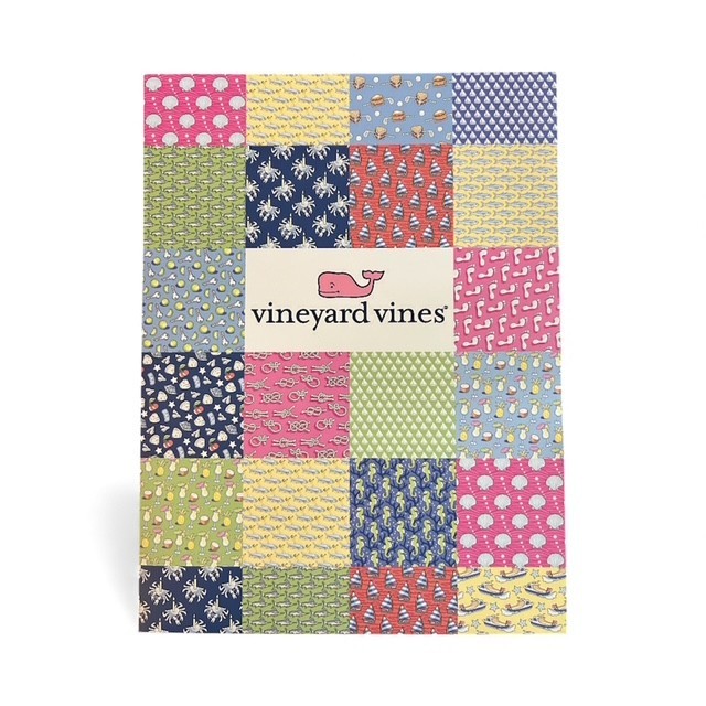 Vineyard Vines 2 Pocket Notebook Folder School Work Nautical Filing 9×12