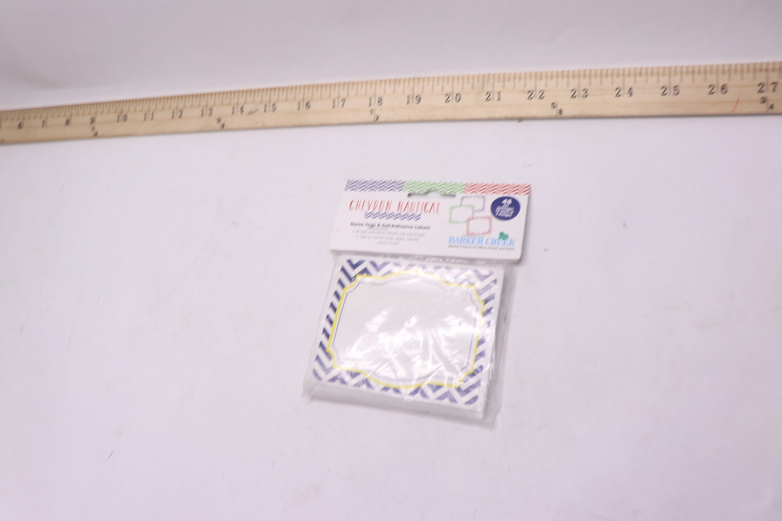 (45-Pk) Barker Creek Nautical Chevron Name Badges 3-1/2&Prime; W x 2-3/4&Prime; D 1524