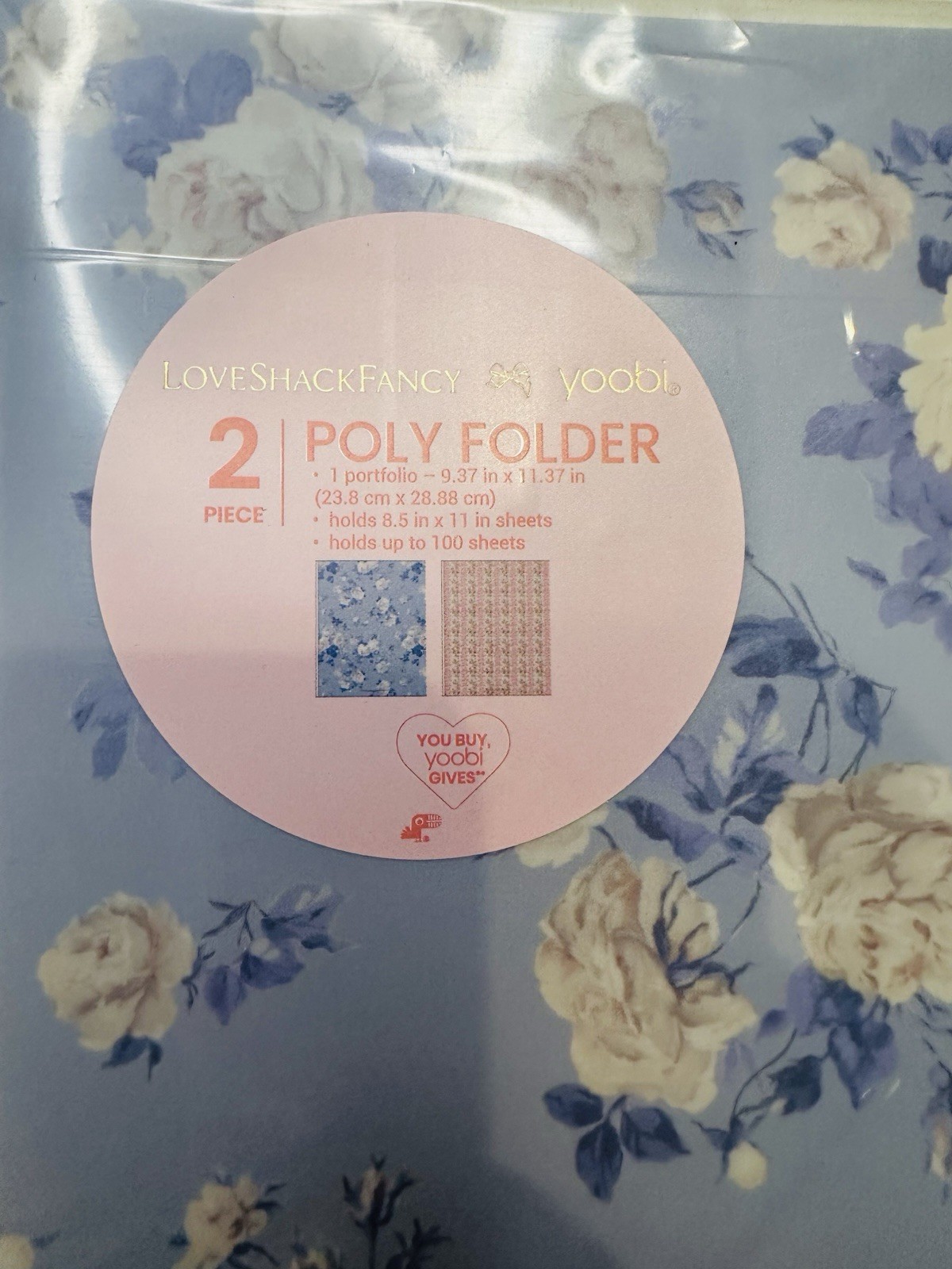 LoveShackFancy x Yoobi 19 Pc School Supply Mega Lot Pink Blue Floral NEW