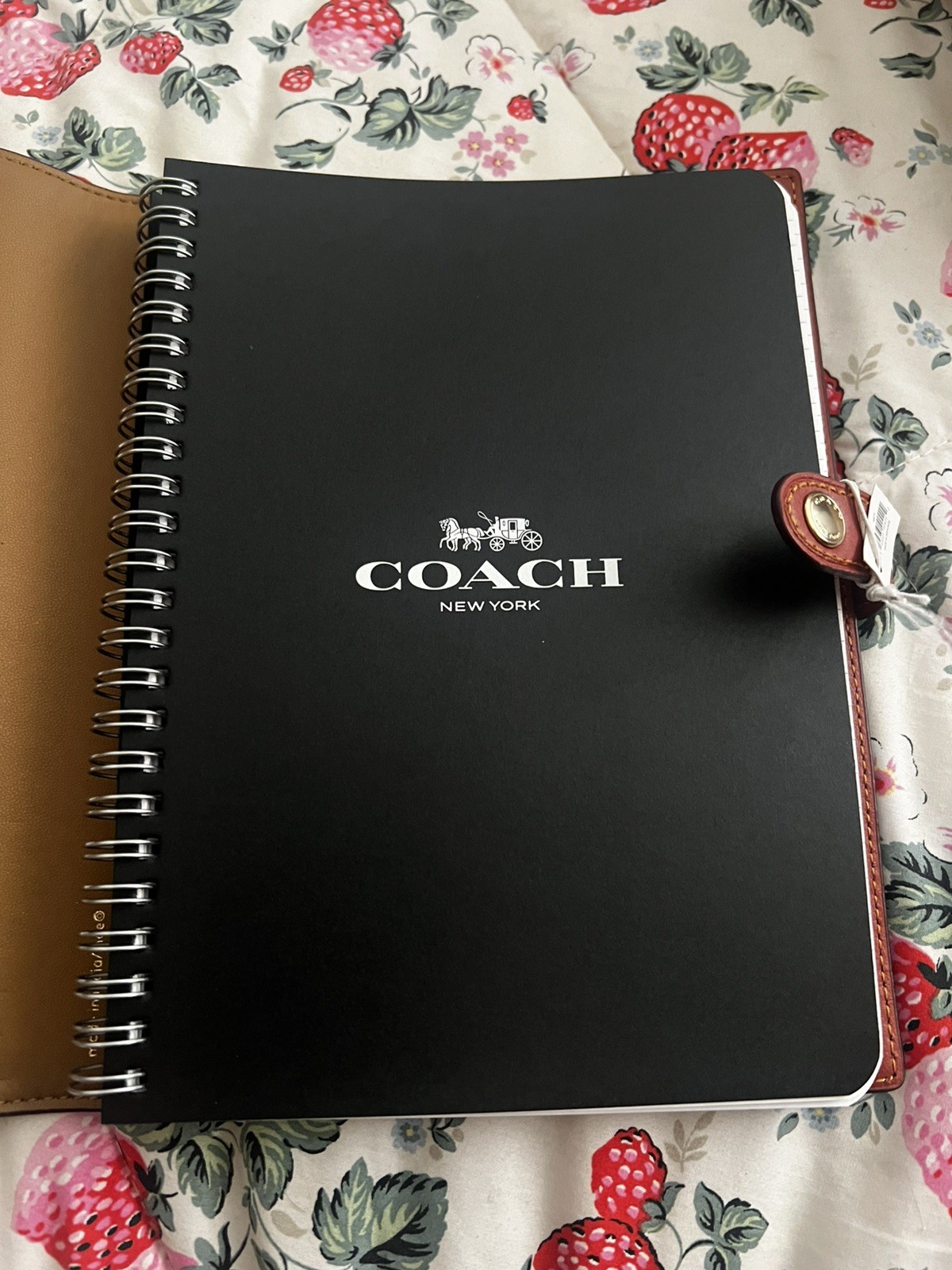 Coach Notebook with Wild Strawberry Print CH836 NWT