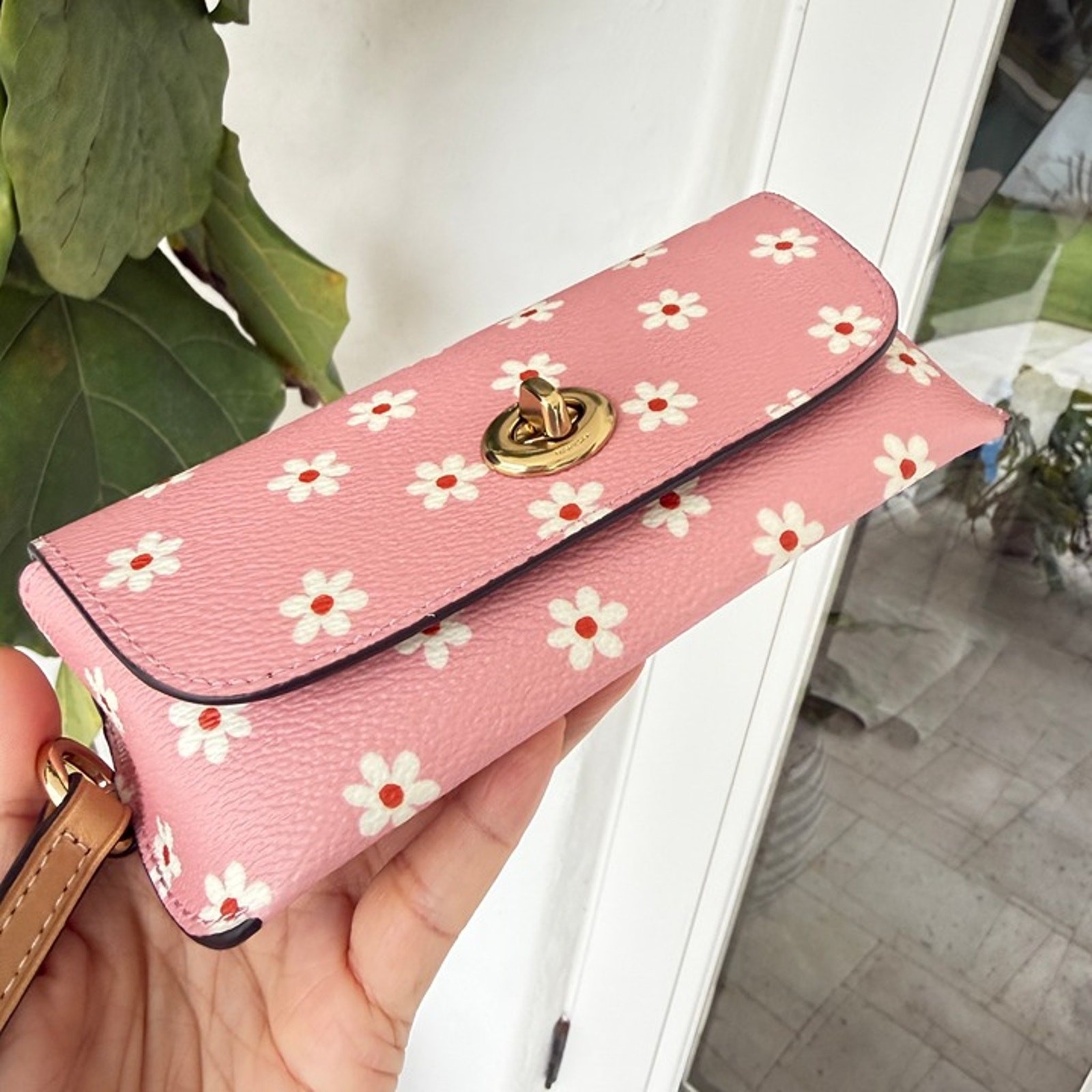 Bundle‼️Coach Notebook Floral Print CFA42 & Sunglass Case CFA48 Floral Print