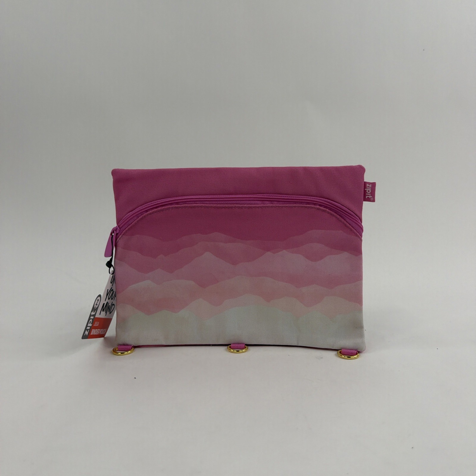 3 pack Zipit Multi Color Jumbo Binder Pouch (Variety Colors)