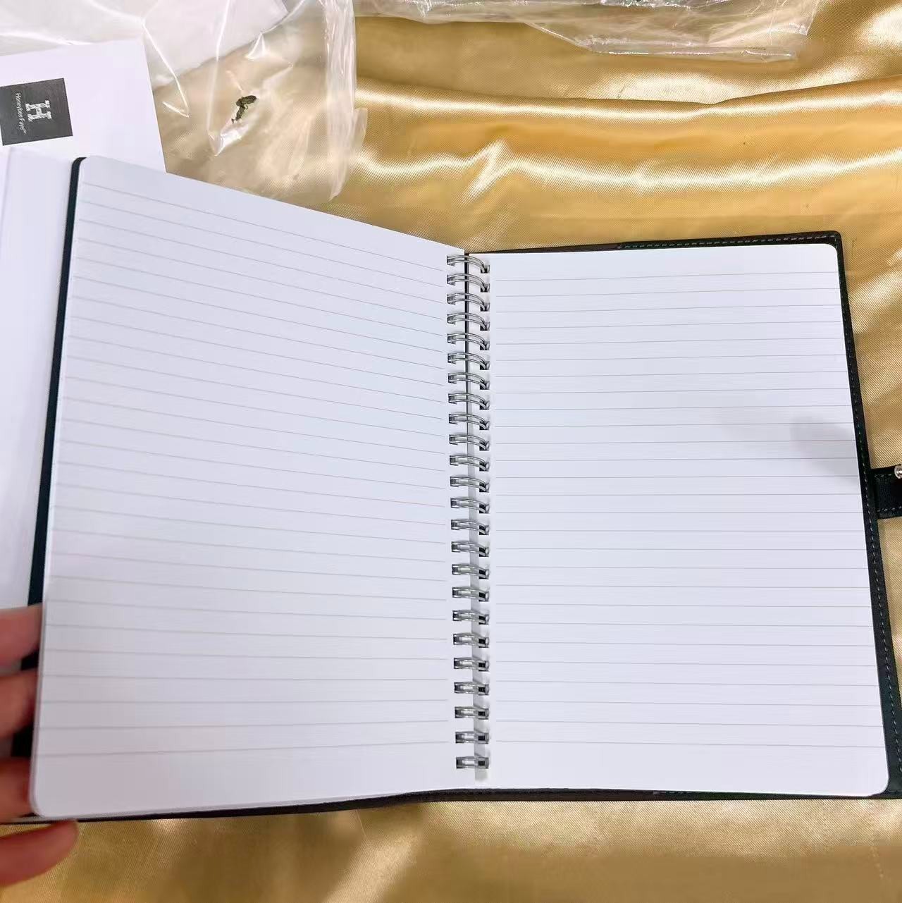 NWT Coach Notebook In Signature Canvas With Mystical Floral/Stripe Heart Print