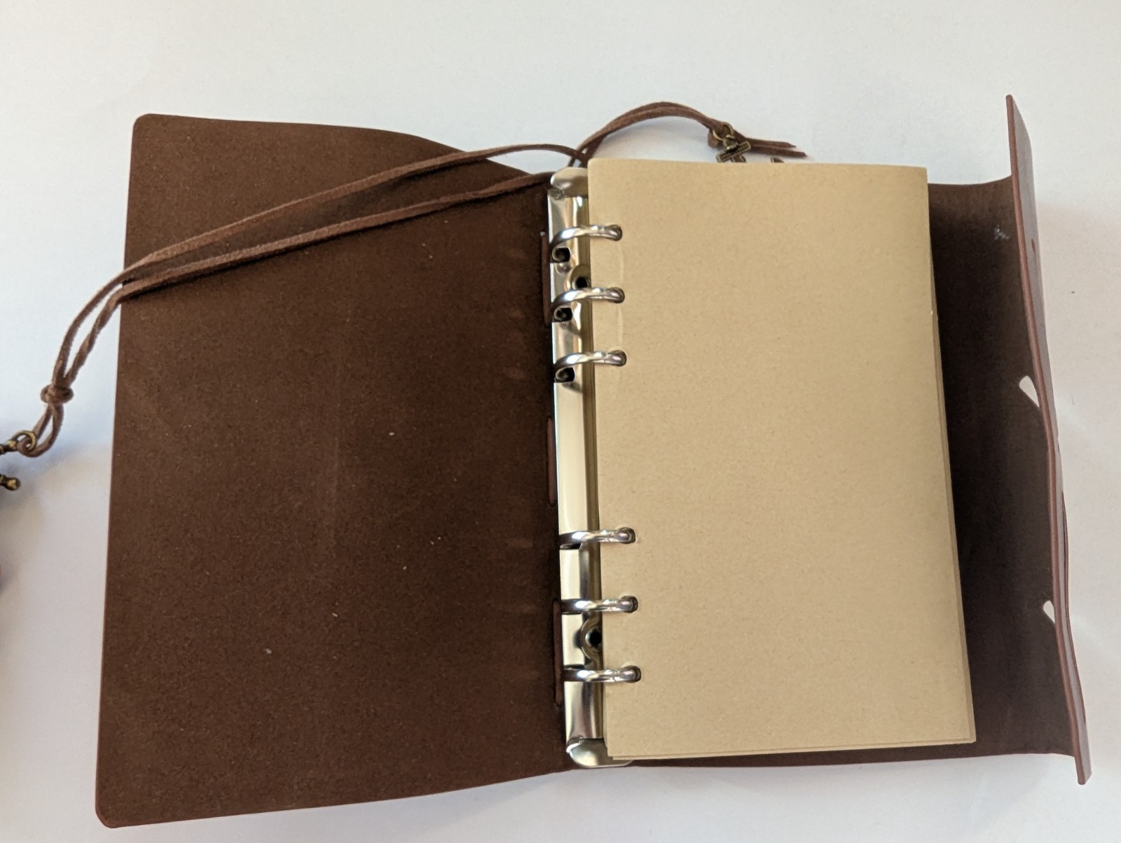 Vintage Nautical Spiral Notebook Refillable Leather Writing Journal Notebook