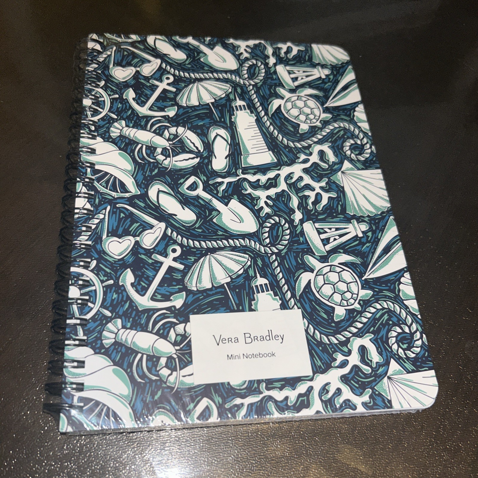 New Vera Bradley Mini Notebook Nautical Lobster 6 X 8 Sealed Shore Enough