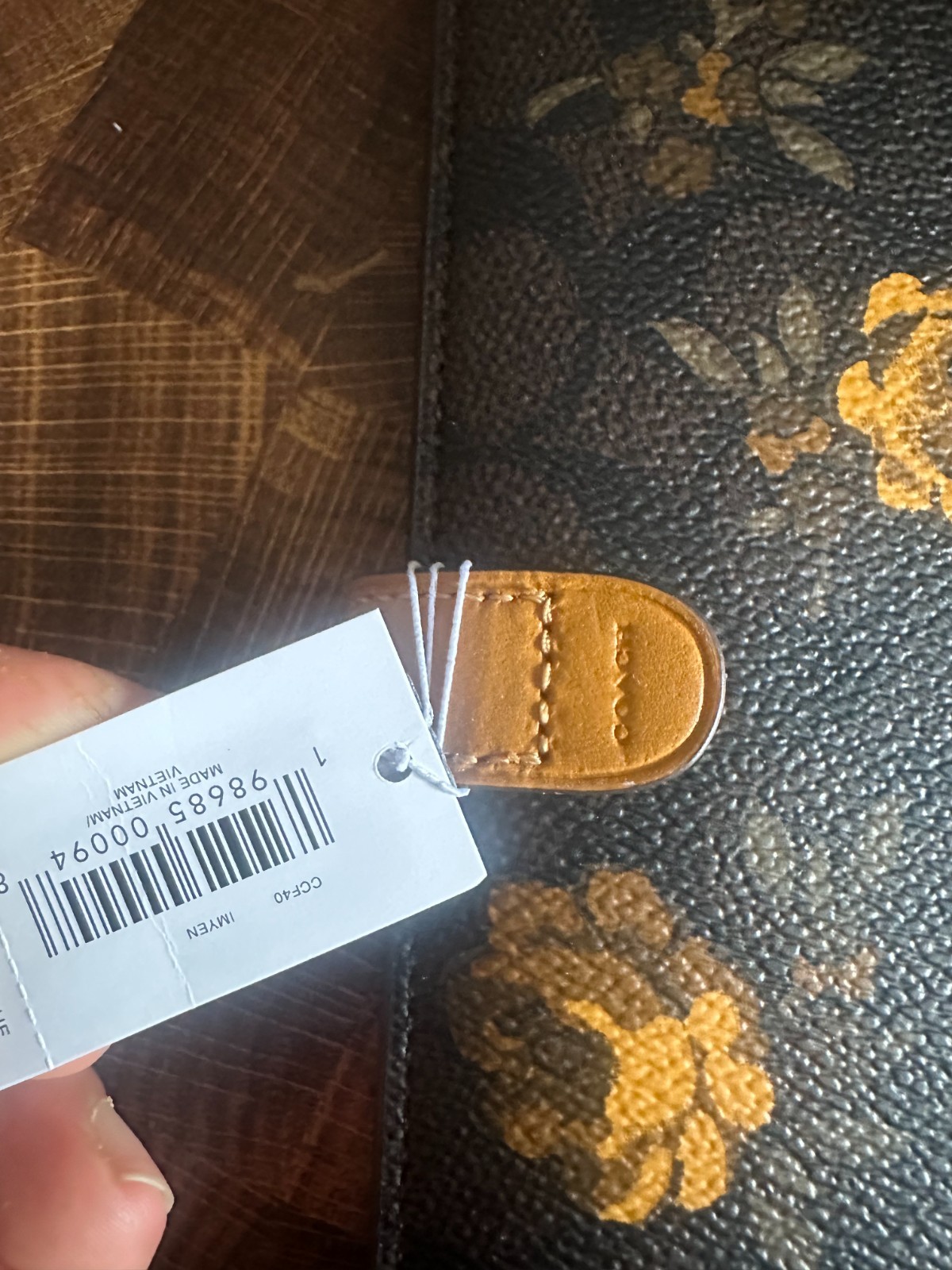 NWT Coach Notebook In Signature Canvas With Floral Print CCF40