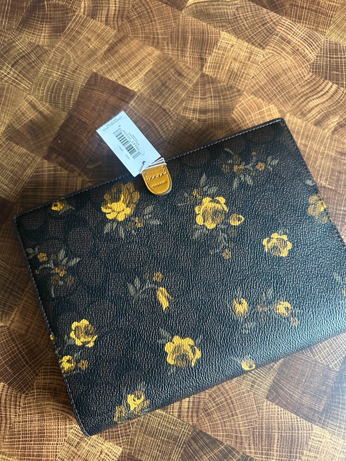 NWT Coach Notebook In Signature Canvas With Floral Print CCF40