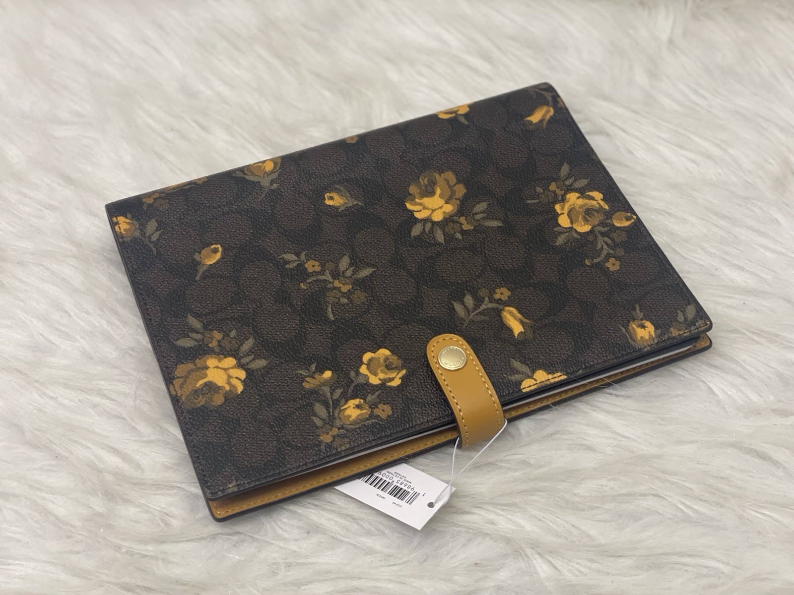 NWT Coach Notebook In Signature Canvas With Floral Print CCF40