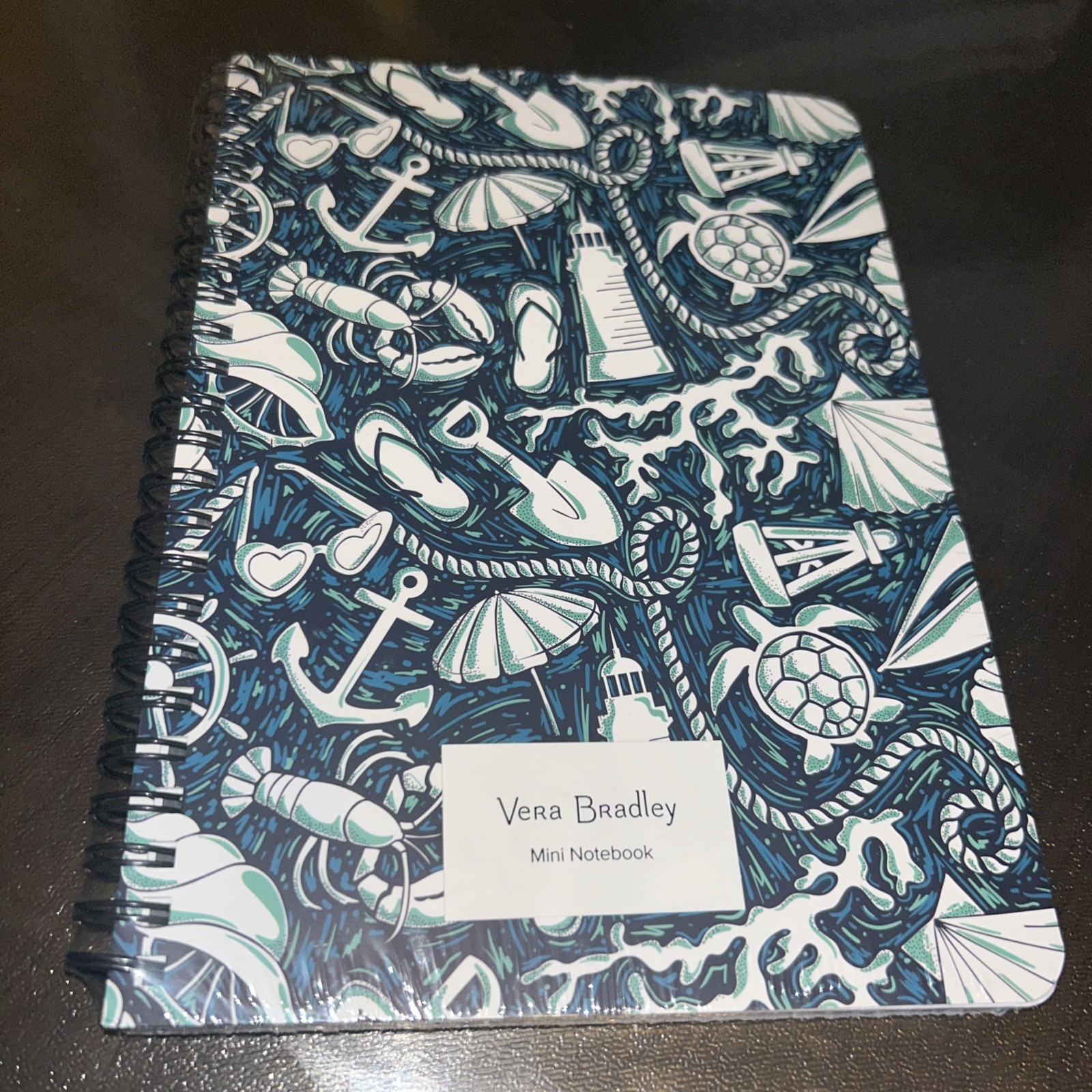 New Vera Bradley Mini Notebook Nautical Lobster 6 X 8 Sealed Shore Enough