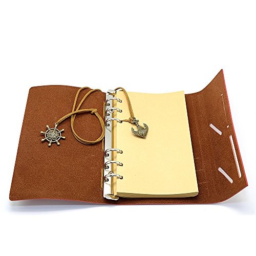 Leather Writing Journal Notebook, 5 Inches Vintage Nautical 5 inches Brown