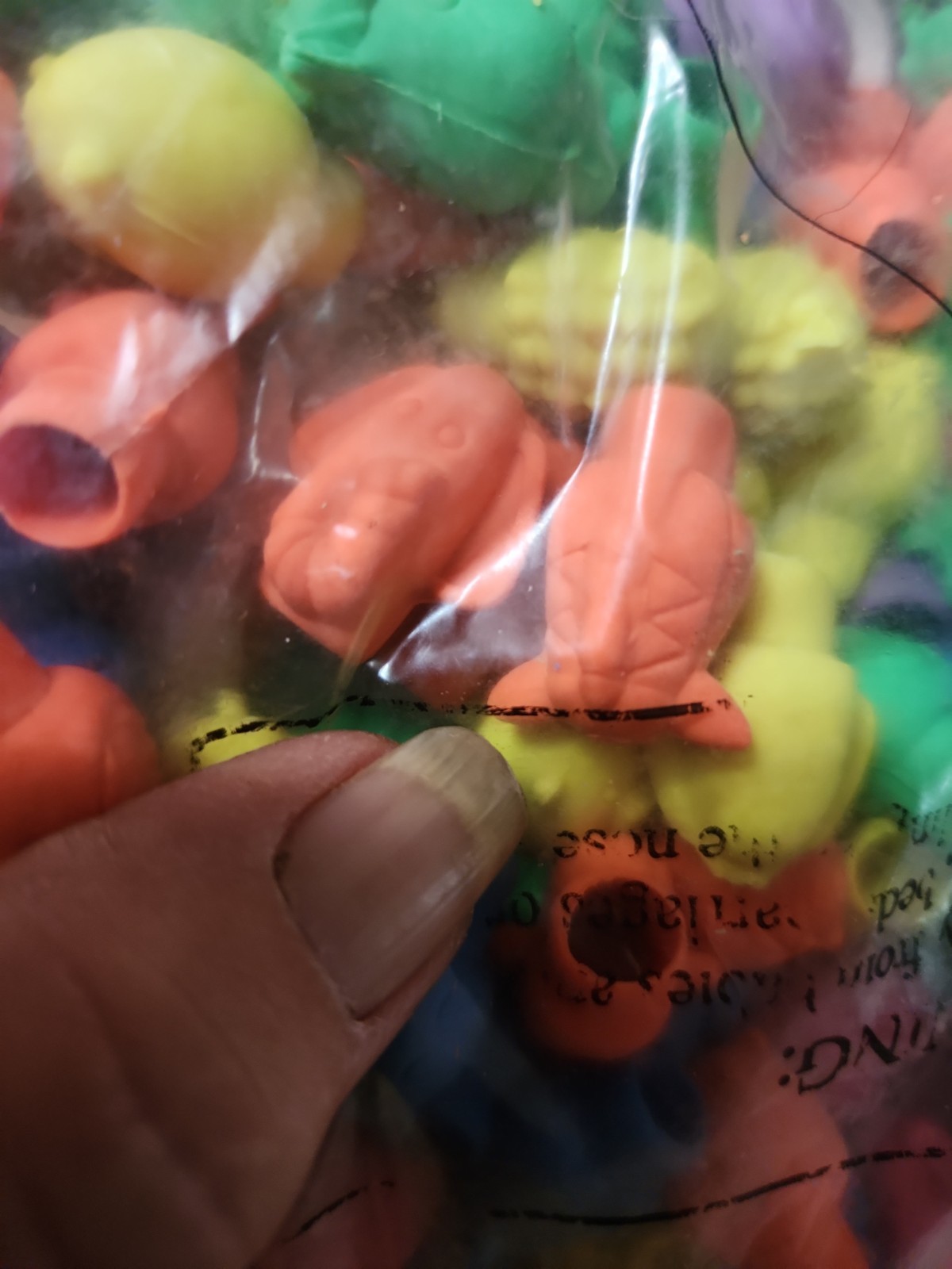 Zoo Animal Pencil Top Erasers, Multi Color Quantity Approx 150 Erasers