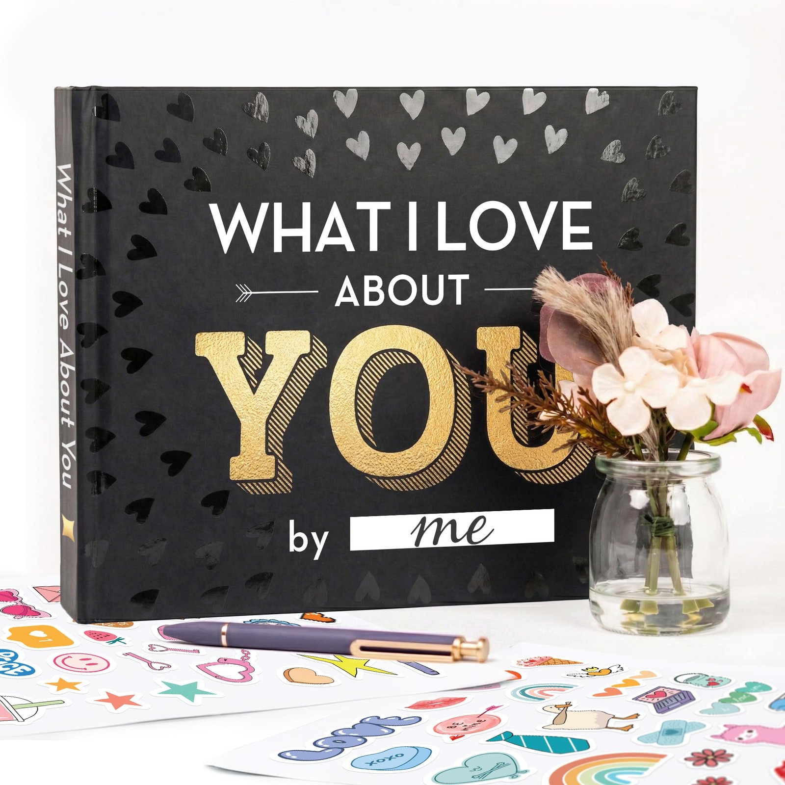 What I Love About You Book Valentines Day Gifts Fill in the Blank Couples