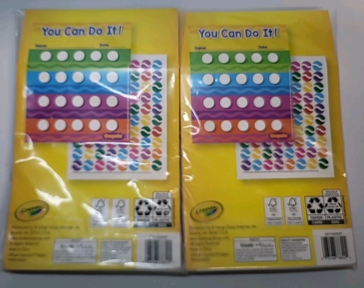 2 Pk Crayola Classroom * 36 Reward Charts w 800 Stickers * Teacher * Homeschool