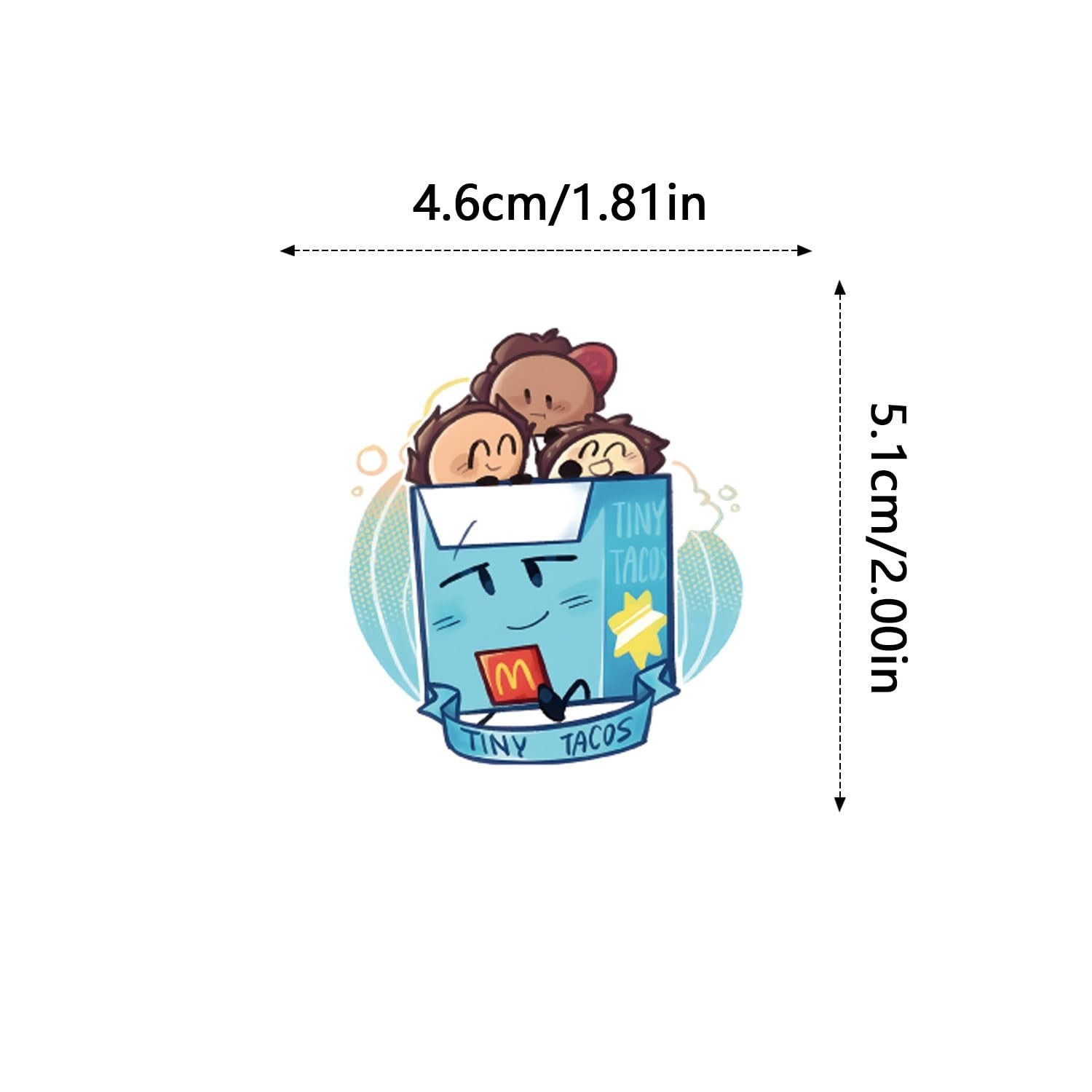 138Pcs Object Show Stickers, Cute Cartoon Waterproof Vinyl Decals for Water B…