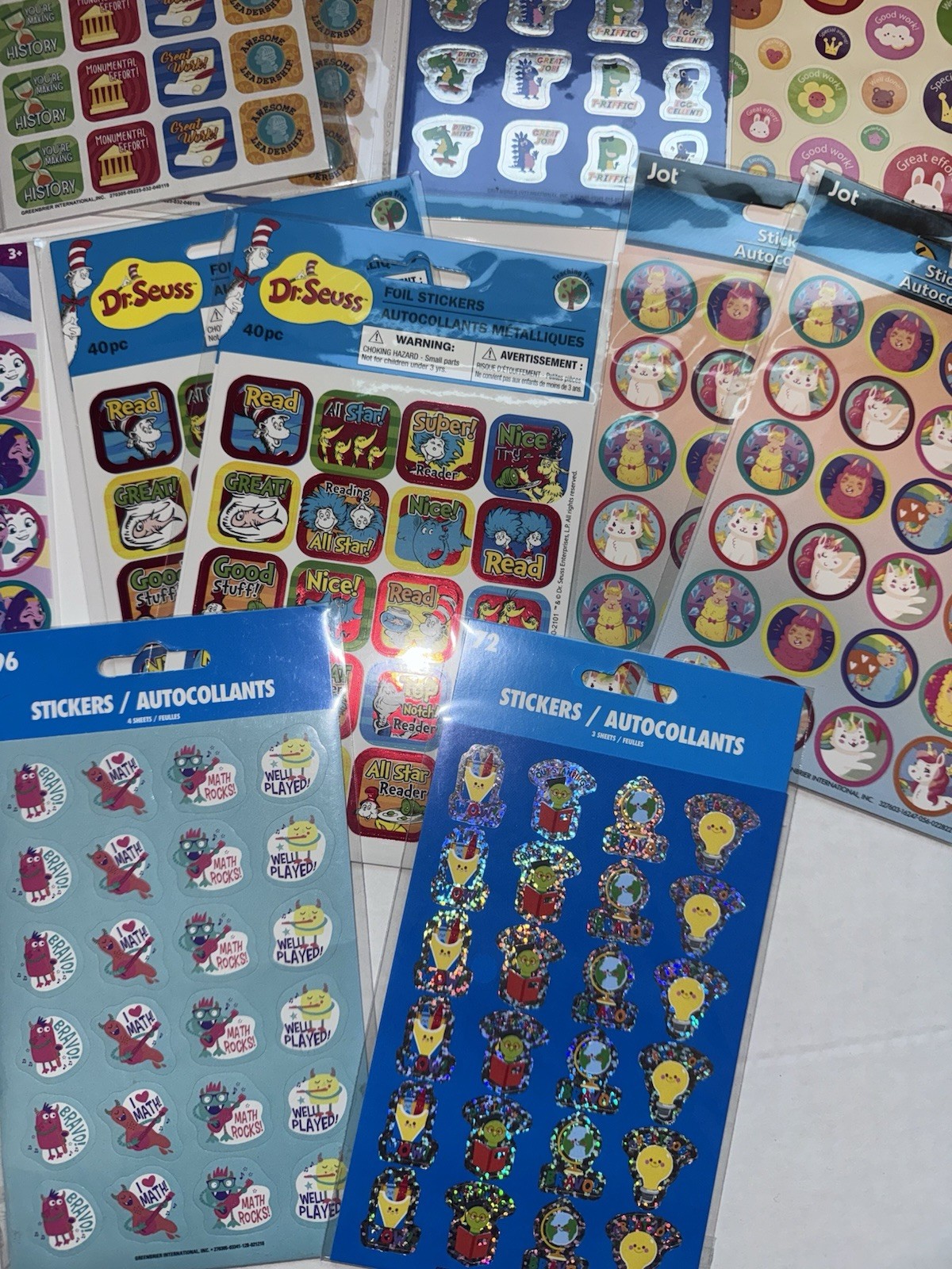 Teacher Sticker Pack 31 Packs Motivational Reward Stickers for Kids 2200 Pieces
