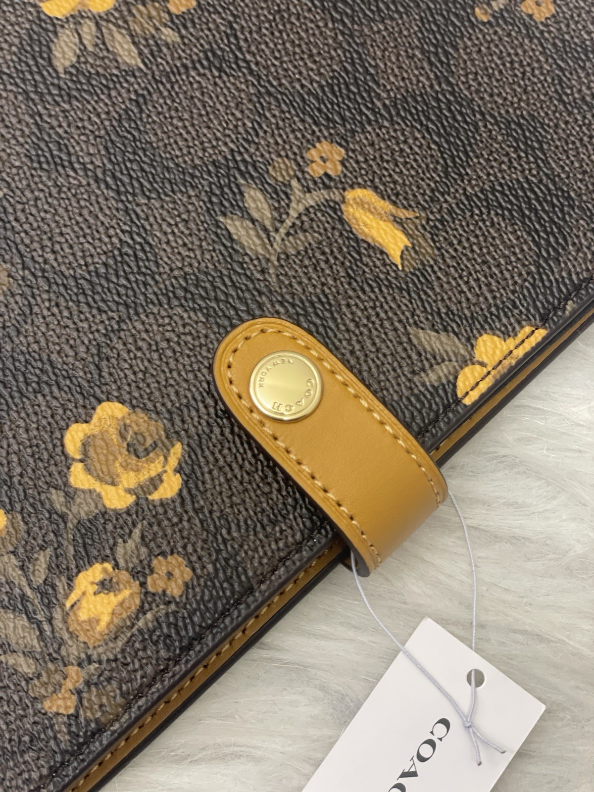 NWT Coach Notebook In Signature Canvas With Floral Print CCF40