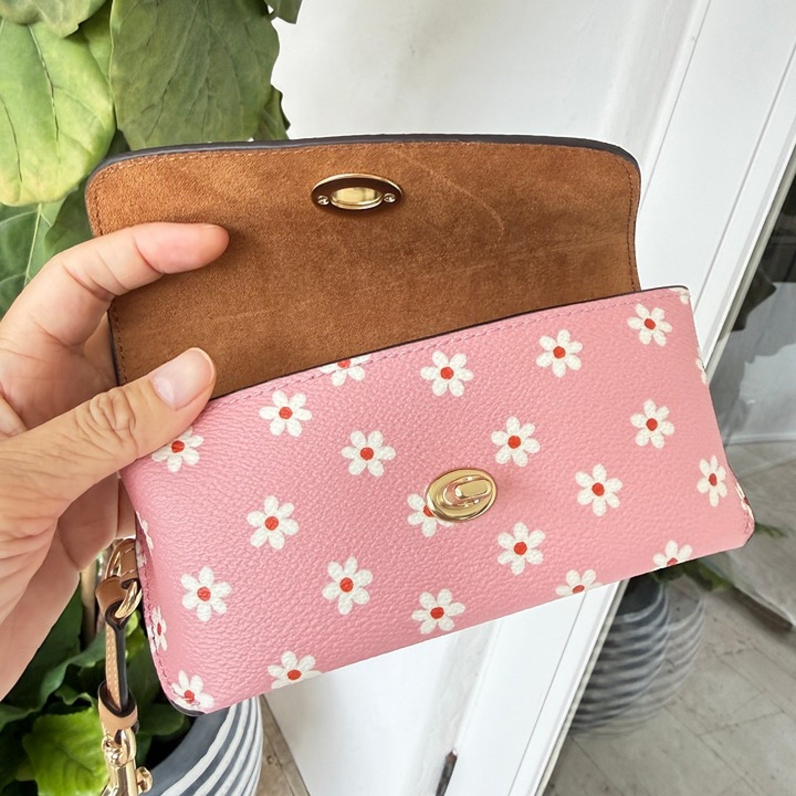 Bundle‼️Coach Notebook Floral Print CFA42 & Sunglass Case CFA48 Floral Print