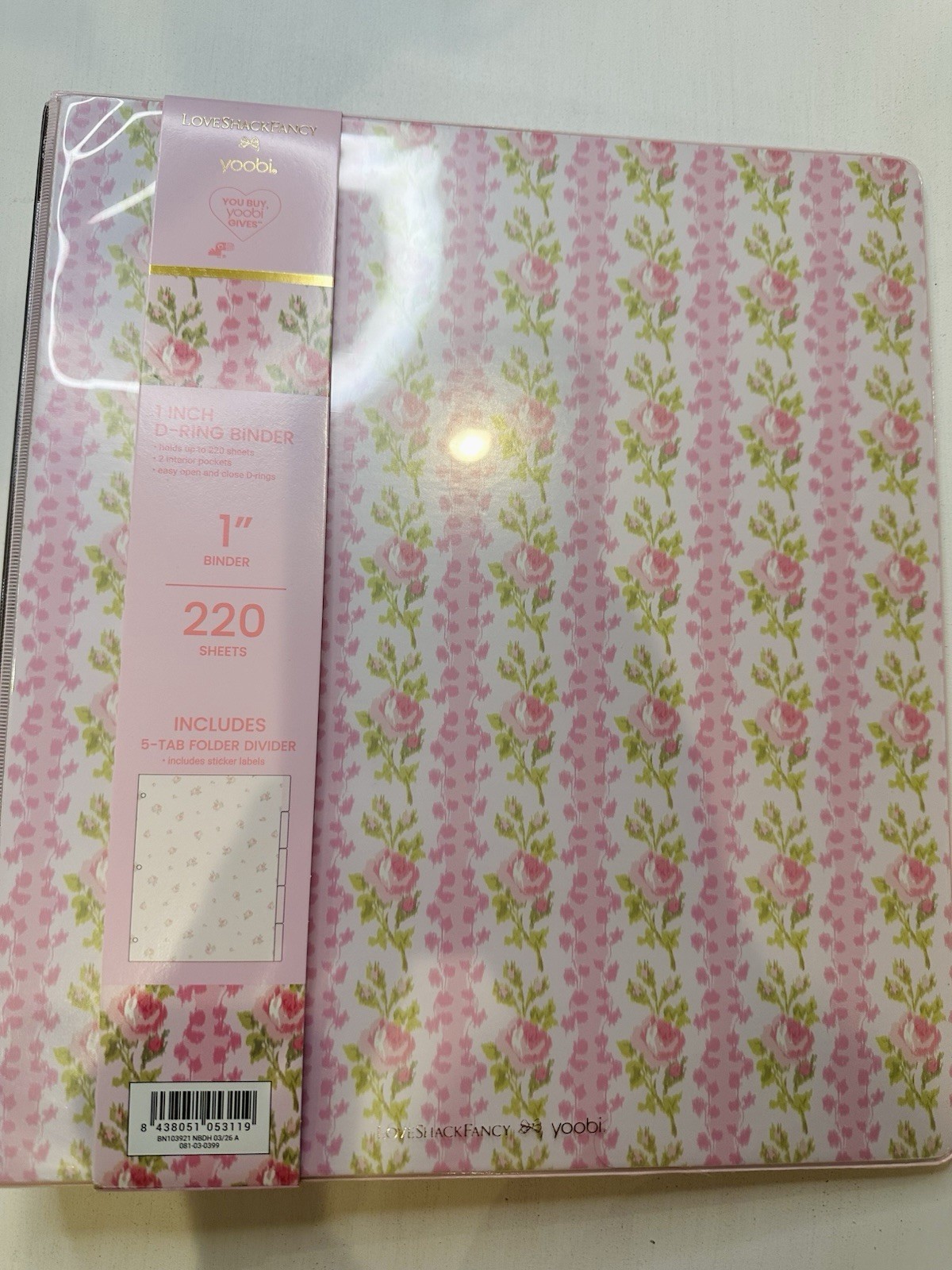 LoveShackFancy x Yoobi 19 Pc School Supply Mega Lot Pink Blue Floral NEW