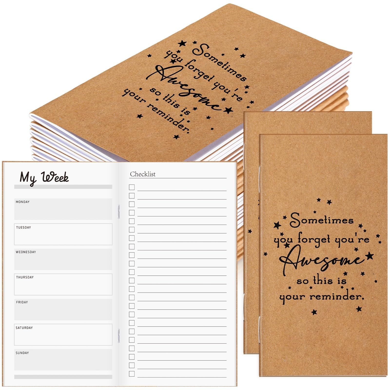 Qilery 30 Pcs First Day of School Gift Bulk for Student 2025 Pocket Planner W…