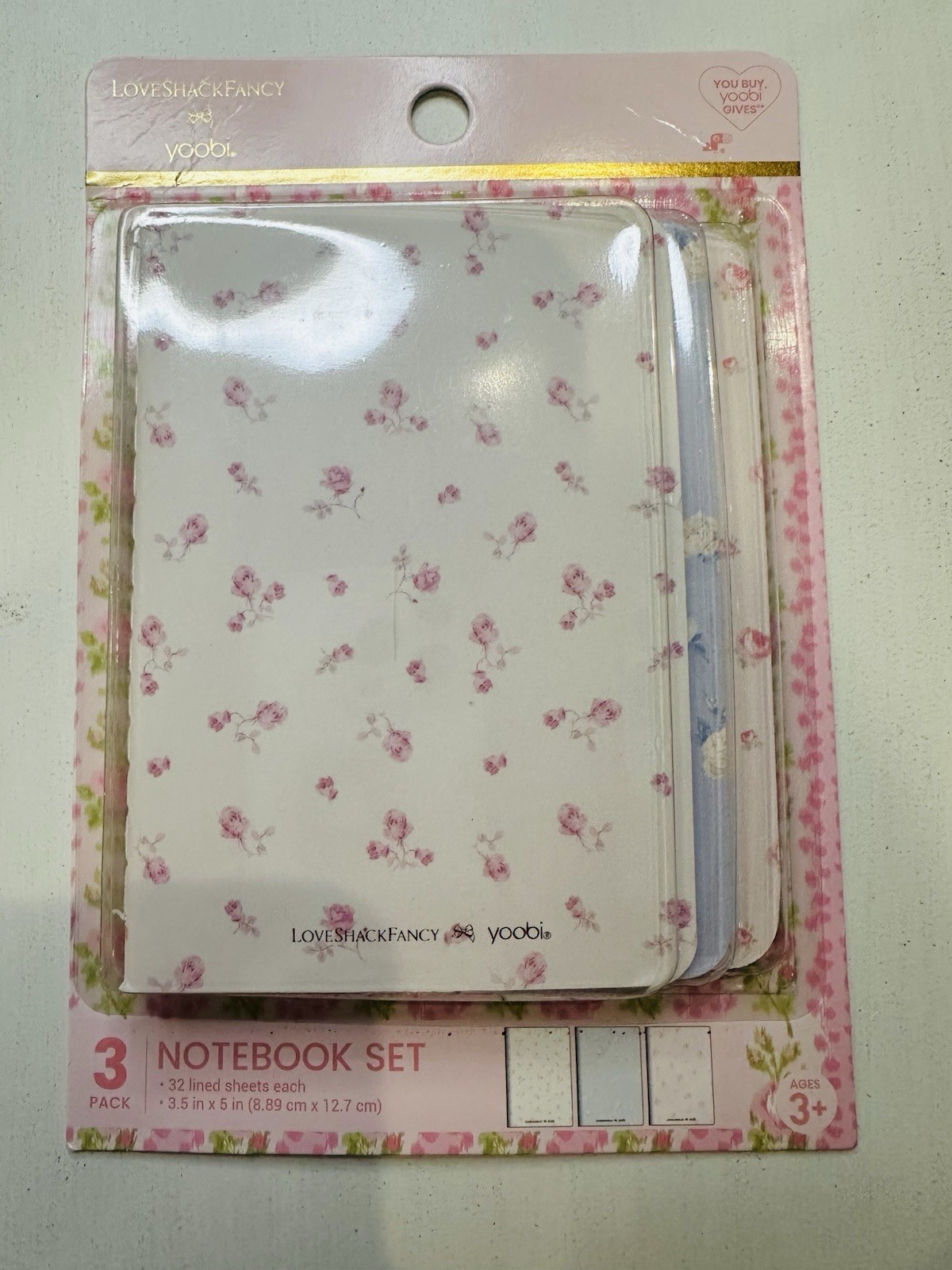 LoveShackFancy x Yoobi 19 Pc School Supply Mega Lot Pink Blue Floral NEW