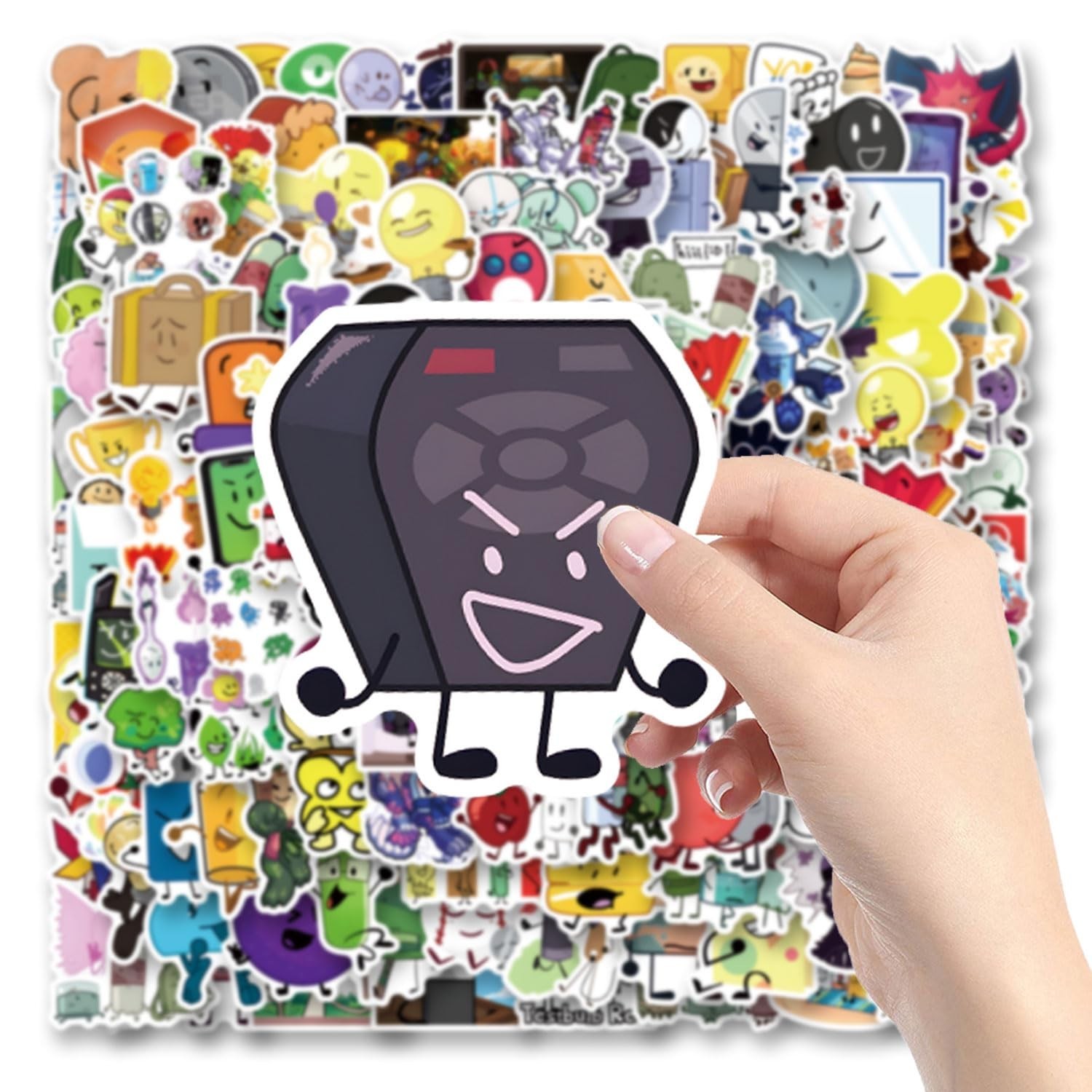 138Pcs Object Show Stickers, Cute Cartoon Waterproof Vinyl Decals for Water B…
