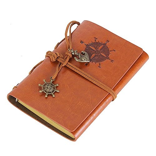 Leather Writing Journal Notebook, 5 Inches Vintage Nautical 5 inches Brown
